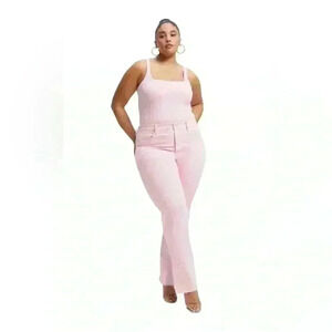 Good American Good Boy Straight Jeans In MineralRoseQuar Pink Size 6/28